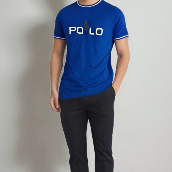 POLO Round Neck T-Shirt BLUE