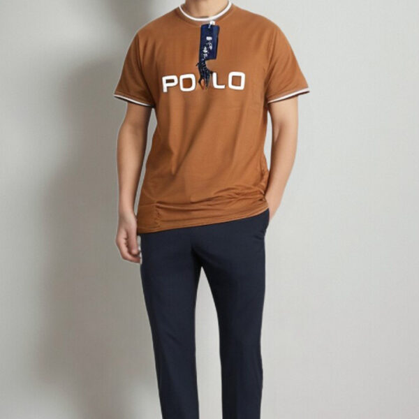 POLO Round Neck T-Shirt Clay Brown