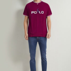 POLO Round Neck T-Shirt Magenta